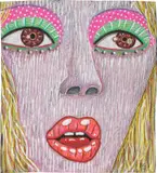Brian Calvin, Untitled, 2019, ink, graphite and coloured pencil on paper