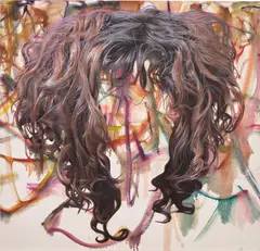 Jim Shaw, Untitled (Red Hair), 2007, oil on canvas, mounted on board