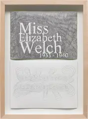 Sonia Boyce, Miss Elizabeth Welch 1933-1940 / a nightingale sang in Berkeley Square, 2021, graphite, carbon transfer and acrylic on paper, in 2 parts, in artist's frame