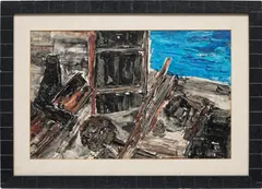 Ram Kumar, Untitled, 1990, oil on paper