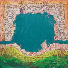 The Bacchae by Mark Flood, 2015, acrylic on canvas, sold Nov 2023