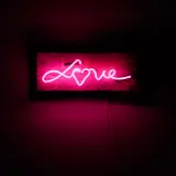 Chris Bracey, Love, 2010, neon on board