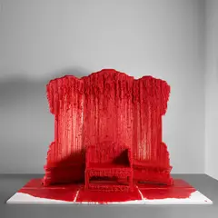 Waterfall by Zhao Zhao, 2013, wax on wood, sold Nov 2023