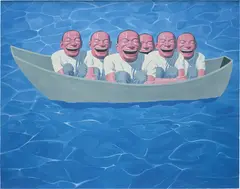 Noah's Ark by Yue Minjun, 2006, lithograph on paper, sold Nov 2023