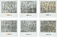 Joseph Kosuth, Hypercathexis IV, 1982, gelatin and silver print, in 6 parts