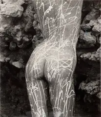 Stephane Graff, Nude After Jackson Pollock, 1987, gelatin silver print