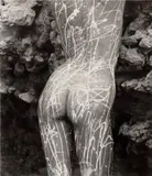 Stephane Graff, Nude After Jackson Pollock, 1987, gelatin silver print