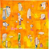 Rafa Macarrón, Balcones, 2018, mixed media on PVC