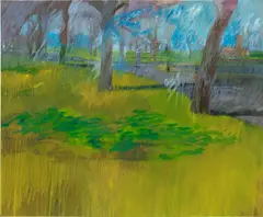Hurvin Anderson, Untitled (Handsworth Park), 1998, oil on canvas