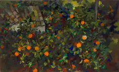 Renato Guttuso, Aranceto Notturno, 1957, oil on canvas