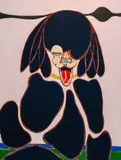 Susumu Kamijo, In the Valley, 2020, Flashe on canvas