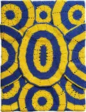 Zak Ové, DP18, 2016, crouche doilies on sackcloth on plywood frame