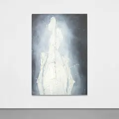 Georg Baselitz, Der Kardinal hinter dem Vorhang, 2015, oil on canvas