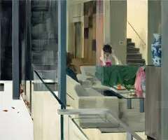 Caroline Walker, A Scattering, 2011, oil on canvas