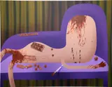 Oli Epp, Death by Chocolate, 2019, oil and acrylic on canvas