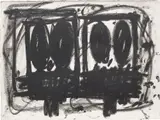 Rashid Johnson, Untitled Anxious Drawing, 2018, oil on cotton rag