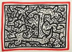 Untitled by Keith Haring, 1987, sumi ink on paper, sold Mar 2022