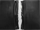 Steven Parrino, Slip it in, 1987, enamel on canvas, in 2 parts