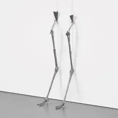Michael Joo, DRWN (Carunculatus) AI 2, 2015, aluminum impregnated urethane, in 2 parts