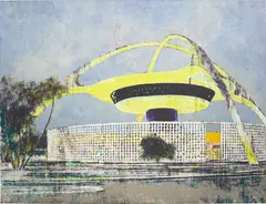 Enoc Perez, LAX, 2008, oil on canvas