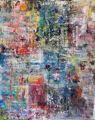 Sparks of Life by Sassan Behnam-Bakhtiar, 2021-2022, oil on linen, sold Mar 2022