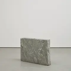 Giovanni Anselmo, Direzione, 1978, glass, metal and magnetic compass in granite