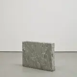 Giovanni Anselmo, Direzione, 1978, glass, metal and magnetic compass in granite