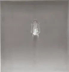 Claudio Parmiggiani, Delocazione, 2005, smoke and soot on table