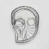 Thomas Houseago, Untitled, 2010, charcoal on Tuf-Cal and hemp with iron rebar