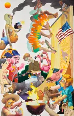 Canyon Castator, Fuel on the Fire, 2018, oil on canvas