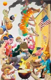 Canyon Castator, Fuel on the Fire, 2018, oil on canvas