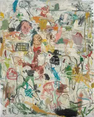 Republicanos españoles by Matías Sánchez, 2014, oil on canvas, sold Mar 2022