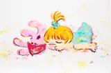 Untitled by Ayako Rokkaku, 2008, acrylic on linen, sold Mar 2022