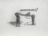 William Kentridge, Indispensable!, 1995, charcoal, graphite and pastel on paper