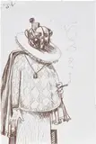 George Condo, Untitled #6, 2008, coloured pencil on paper