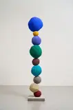 Annie Morris, Stack 9 Ultramarine Blue, 2018, polystyrene, pigment and metal