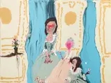 Genieve Figgis, Ladies Drinking, 2016, acrylic on canvas