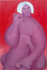 Georgia Dymock, Purple Pinch, 2020, oil on canvas