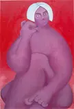 Georgia Dymock, Purple Pinch, 2020, oil on canvas
