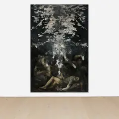 Miriade by Nicola Samorì, 2018, oil on linen, sold Apr 2022