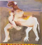 Sadikou Oukpedjo, Untitled, 2018, oil stick and acrylic on canvas