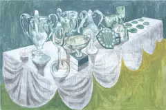 Derek Fordjour, Prize Winner, 2015, oil and oil stick on panel