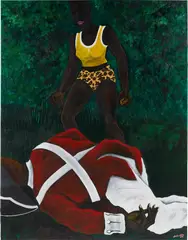 John Madu, Not This Time Invader VI, 2021, oil on canvas