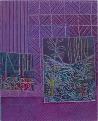 John McAllister, echoes mingling gleaming, 2012, oil on canvas