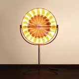 Ólafur Elíasson, Eye See You, 2006, stainless steel, aluminium, colour-effect filter, cable and monofrequency bulb