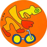 Thierry Noir, BMX Racing, 2020, acrylic on canvas