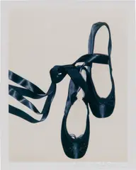 Ballet Slippers by Andy Warhol, 1981, unique Polaroid print, sold Apr 2022