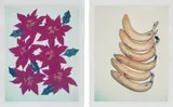 Two works: (i) Poinsettias ; (ii) Bananas by Andy Warhol, 1982, unique Polaroid print, sold Apr 2022