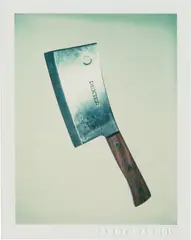 Andy Warhol, Knife, 1981, unique Polaroid print