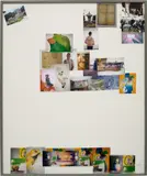 Untitled by Martin Kippenberger, 1992, staples and photographs on paper, in artist's frame, offered Apr 2022